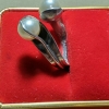 Sterling Silver MEXICO RING white Mother of pearl stone universal size - Image 2