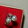 Sterling Silver MEXICO RING white Mother of pearl stone universal size - Image 4