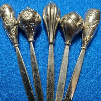 Vintage Sterling Silver Hors D'Oeuvres Cocktail Appetizer Skewer Picks