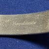 OLD PAWN NAVAJO SIGNED LOMER STERLING SILVER HAND STAMPED CUFF BRACELET - Image 2