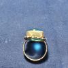 Vintage Transparent Blue Sterling Silver Women Ring - Image 5