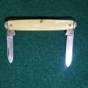 Vintage CAMCO USA 2 Blade pocket knife light yellow pearl - Image 6