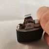 Vintage MAC TON automatic lighter with heavy netted rubber with yellow spots. - Image 5