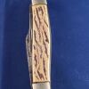 VINTAGE COLONIAL 3 Blade pocket knife beige withe black stripes .USA.