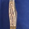 VINTAGE COLONIAL 3 Blade pocket knife beige withe black stripes .USA. - Image 2
