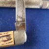 VINTAGE COLONIAL 3 Blade pocket knife beige withe black stripes .USA. - Image 7