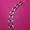 Vintage Signed TAXCO 925 Sterling Silver  Square Chain Link  - Image 3