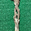 Old/ Vintage 916 Sterling Silver Salt spoon with twisted handle and eagle. - Image 5