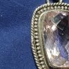 Vintage Sterling Silver Pink Kunzite Gemstone Pendant Necklace - Image 2