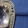 Vintage Sterling Silver Pink Kunzite Gemstone Pendant Necklace - Image 3