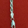 vintage sterling silver 925 su rope signed bracelet made in Italy - Image 2
