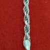 vintage sterling silver 925 su rope signed bracelet made in Italy - Image 3