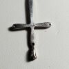 Vintage sterling silver cross with marcasite in the center and with surrounding - Image 7
