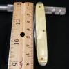 Vintage Kent N.Y. City USA 2 Blade Folding Pocket Knife Yellow Handle - Image 3
