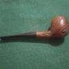 REX FILTER F 399 imported BRIAR TOBACCO PIPE Brown with Black Tip