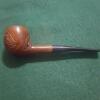 REX FILTER F 399 imported BRIAR TOBACCO PIPE Brown with Black Tip - Image 2