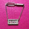 ART DECO TIE CLIP INITIAL BSA STERLING SILVER DESIGNER SWANK MEN'S VINTAGE - Image 2
