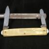 Vintage Kent N.Y. City USA 2 Blade Folding Pocket Knife Yellow Handle - Image 6