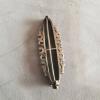 Vintage Art Deco 925 Sterling Silver Marcasite With Onix Stone Brooch - Image 3