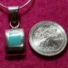 Vintage Sterling Silver Necklace 925 Pendant Mexico Blue Stone - Image 2