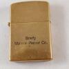 Vintage BRADY MARINE REPAIR Co.Gold ton Lighter