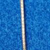 antique / vintage sterling silver coffe spoon with grooved handle and flowr end - Image 4