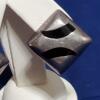 Vintage Taxco Earrings Sterling Silver Black Enamel Mexico TR - 128 - Image 3