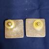 Vintage Taxco Earrings Sterling Silver Black Enamel Mexico TR - 128 - Image 5