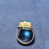 Vintage Transparent Blue Sterling Silver Women Ring. - Image 5