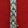 vintage sterling silver 925 two tone MILOR  Heavy Chevron Riccio bracelet ITALY - Image 2