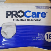 Pro Care Lot Of 4 Pack Adult Protective Underwear Diapers (18 Count) Size Large