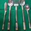 Venezia Milano 20 Piece  Silverware Set - 18/10 Gold Plated Stainless Flatware - Image 2