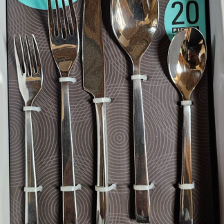 TOWLE LIVING LUXOR 20 Pc set Serving for Four FORGED Stainless Steel