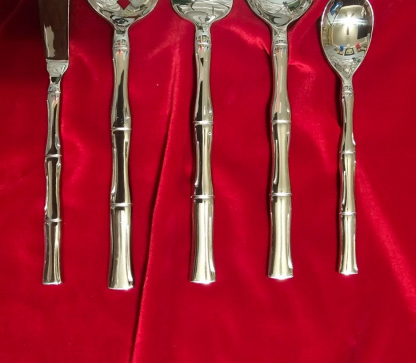 Cambridge Mambosa 5pc serving mirror 18/10 Stainless China Silverware Flatware - Image 2