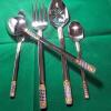 Venezia Milano 20 Piece  Silverware Set - 18/10 Gold Plated Stainless Flatware - Image 3