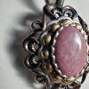 CAROLYN POLLACK RELIOS RHODONITE Pendant on Bronze Braided Leather Necklace. - Image 2