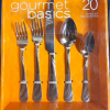 Gourmet basics CIARA FROST 20 pc flatware set serving for 4.