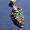 Vintage Sterling Silver Necklace Pendant with Amethyst - Image 2