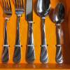 Gourmet basics CIARA FROST 20 pc flatware set serving for 4. - Image 3