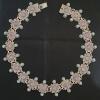 Vintage MEXICO TS - 121 TURQUOISE and AMETHYST STERLING SILVER CHOKER NECKLACE