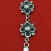 Vintage sterling silver 925 TB- 166 MEXICO Flower Link Chain Bracelet - Image 2