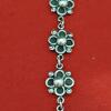 Vintage sterling silver 925 TB- 166 MEXICO Flower Link Chain Bracelet - Image 6