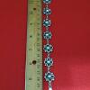 Vintage sterling silver 925 TB- 166 MEXICO Flower Link Chain Bracelet - Image 7