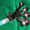 HAMMERED METAL Black 4 pc MEASURING SPOONS SET - Image 3