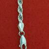 vintage sterling silver 925 su rope signed bracelet made in Italy - Image 2