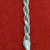 vintage sterling silver 925 su rope signed bracelet made in Italy - Image 3