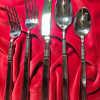 WEST ELM SCULPTED METAL 20 pc flatware set - Image 2