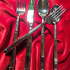 WEST ELM SCULPTED METAL 20 pc flatware set - Image 3
