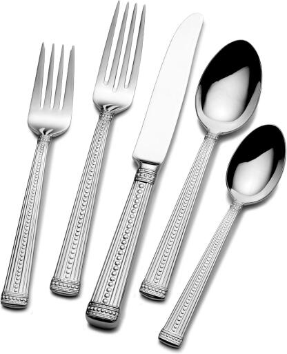 Mikasa 5095717 Scarlet 5-Piece 18/10 Stainless Steel Flatware Set, Service for 1